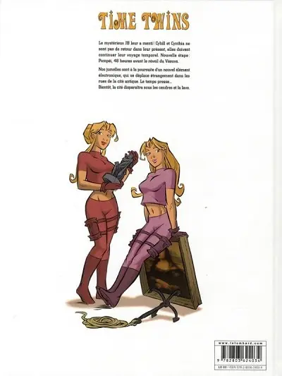 Verso de l'album Time Twins Tome 2 22/08/79