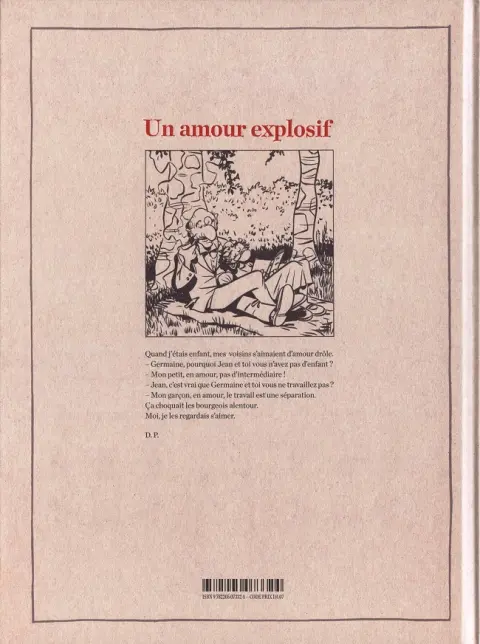 Verso de l'album Un amour exemplaire
