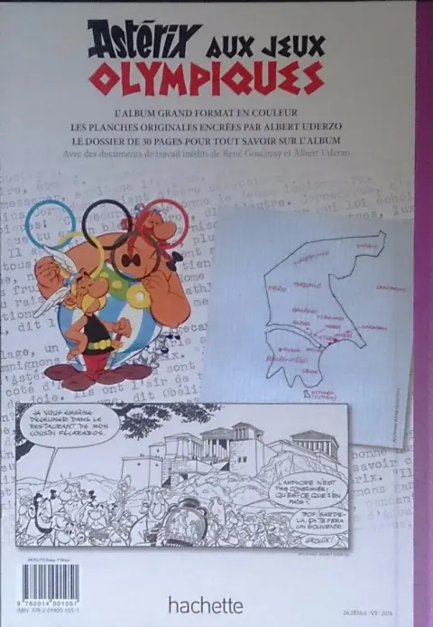 Verso de l'album Astérix Tome 12 Astérix aux jeux olympiques