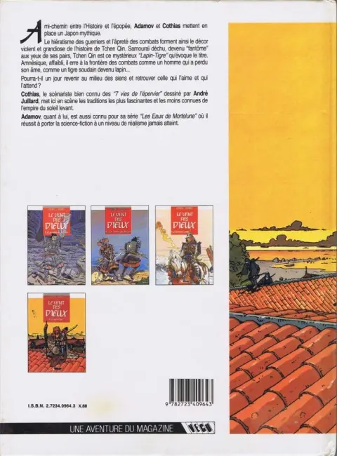 Verso de l'album Le Vent des Dieux Tome 4 Lapin-tigre