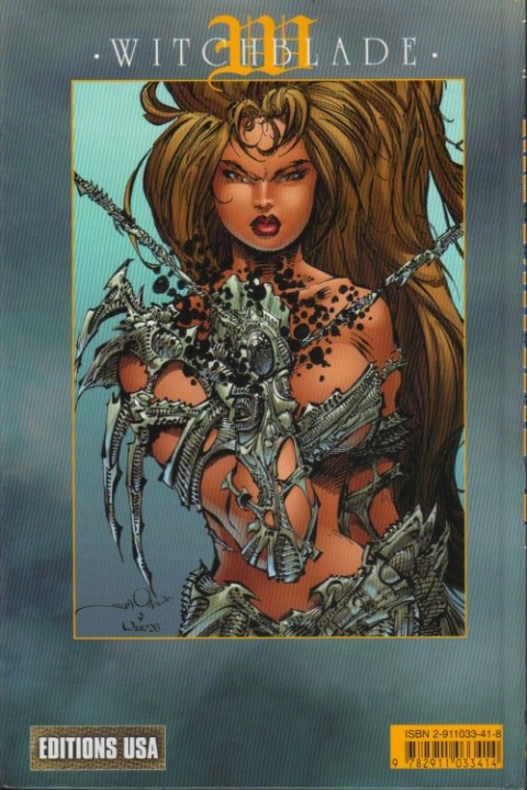 Verso de l'album Witchblade Tome 3