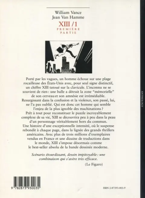 Verso de l'album XIII L'Intégrale / 1
