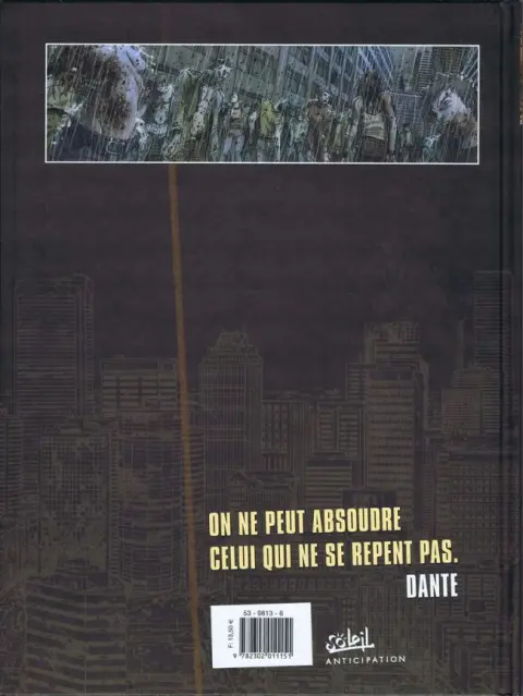 Verso de l'album Zombies Tome 1 La Divine Comédie
