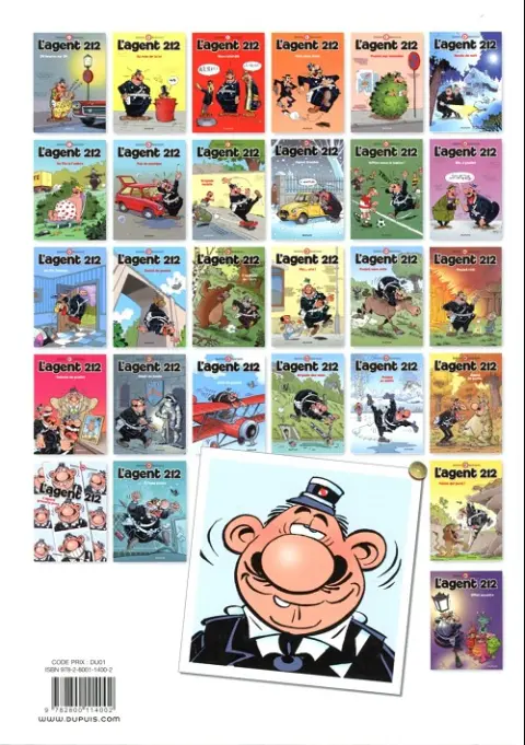 Verso de l'album L'Agent 212 Tome 4 Voie sans issue