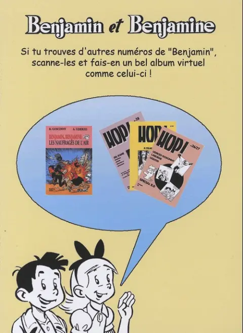 Verso de l'album Benjamin et Benjamine Tome 2 Le grand Boudtchou