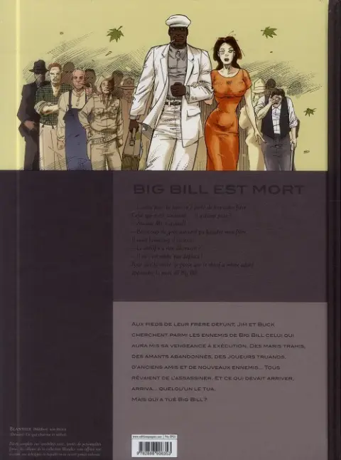 Verso de l'album Big Bill est mort