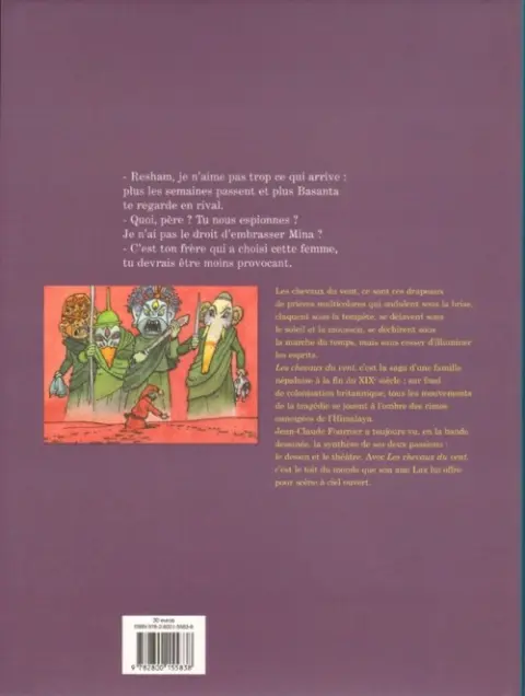 Verso de l'album Les Chevaux du vent Première partie