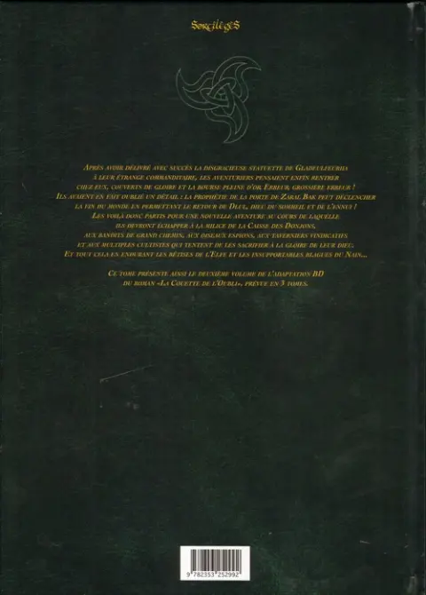Verso de l'album Le Donjon de Naheulbeuk Tome 8 Troisième saison, partie 2