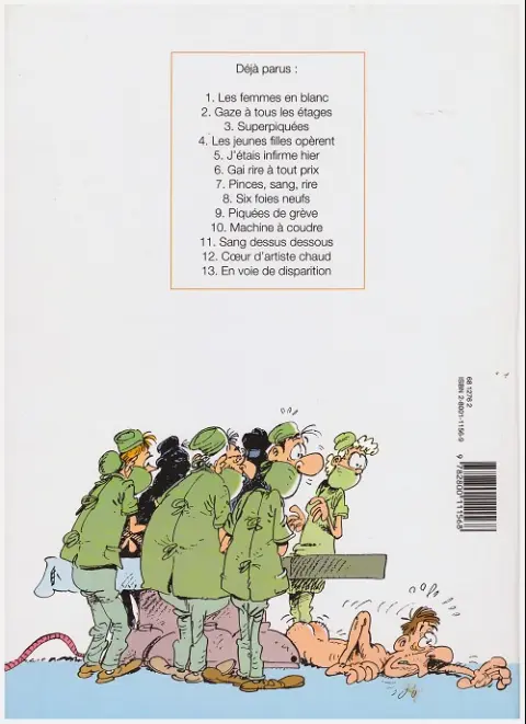Verso de l'album Les Femmes en Blanc Tome 1