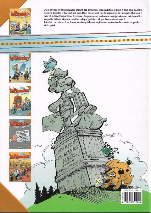 Verso de l'album Les Fonctionnaires Tome 4 Grève sans préavis