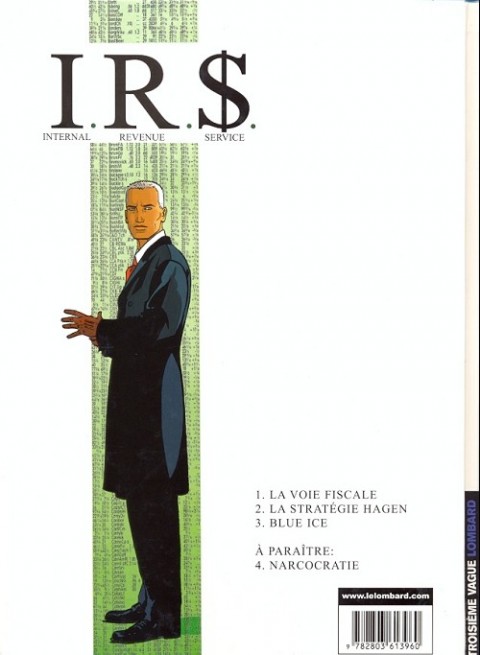 Verso de l'album I.R.$. Tome 1 La voie fiscale