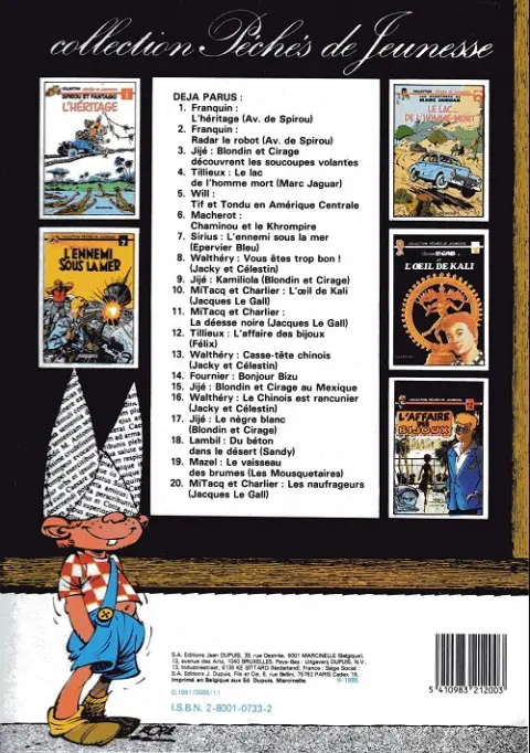 Verso de l'album Jacques Le Gall Tome 2 La déesse noire