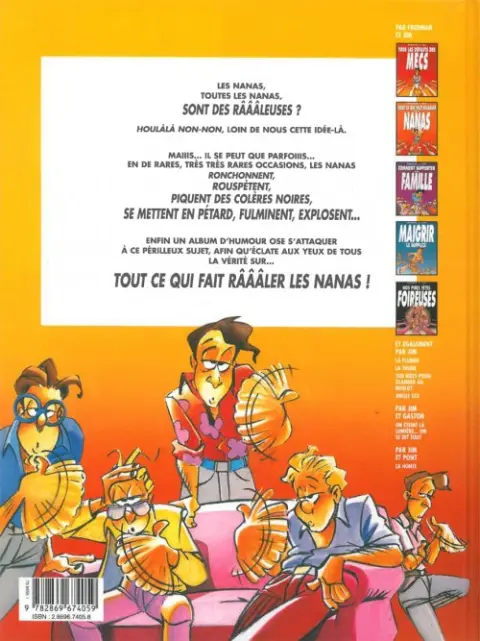 Verso de l'album Jim et ses copains Tome 2 Tout ce qui fait râââler les nanas