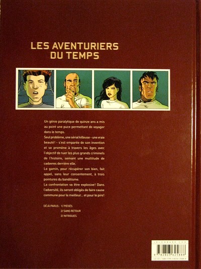 Verso de l'album Les Aventuriers du temps Tome 3 Intrigues