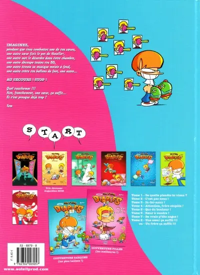 Verso de l'album Les P'tits diables Tome 8 Une sœur ça suffit !!!