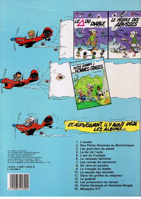 Verso de l'album Les Petits hommes Tome 9 Le triangle du diable