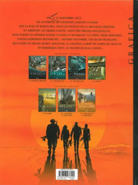 Verso de l'album Les Pirates de Barataria Tome 3 Grande-Isle