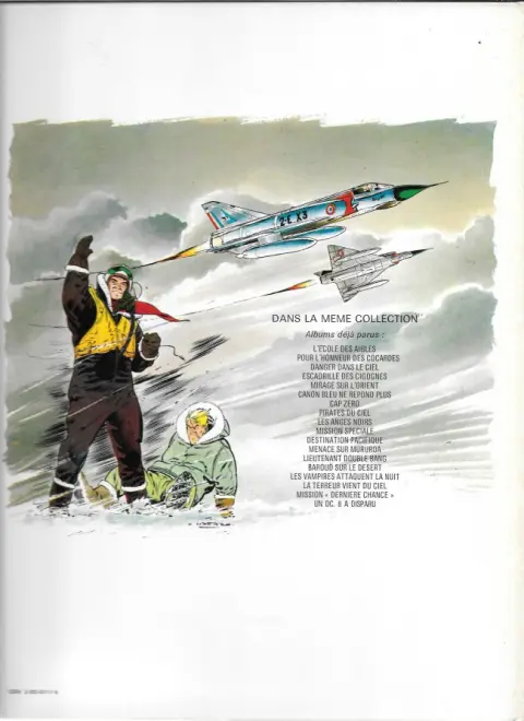 Verso de l'album Tanguy et Laverdure Tome 2 Pour l'honneur des cocardes