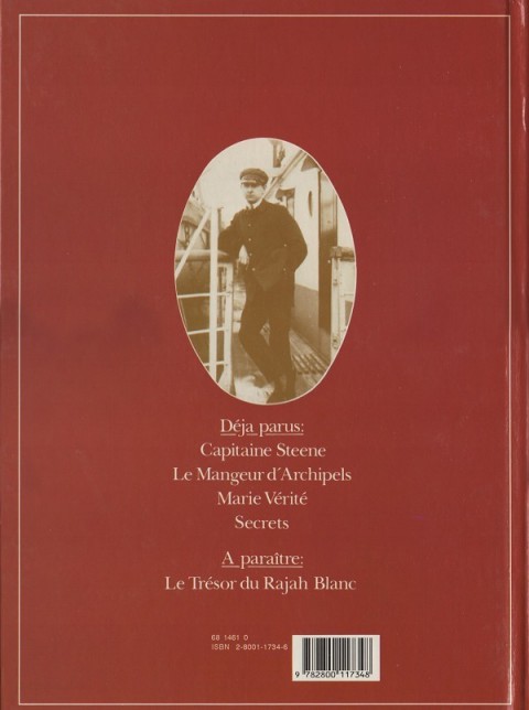 Verso de l'album Théodore Poussin Tome 1 Capitaine Steene