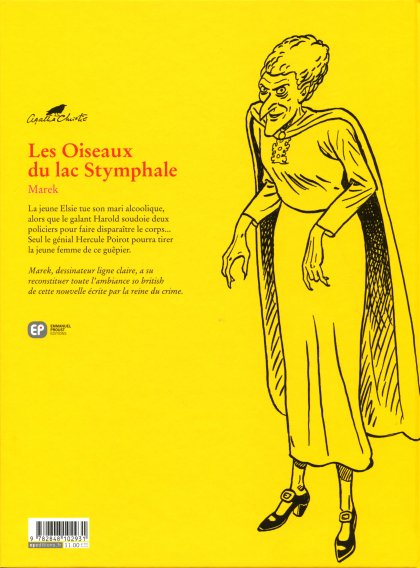 Verso de l'album Agatha Christie Tome 20 Les Oiseaux du lac Stymphale