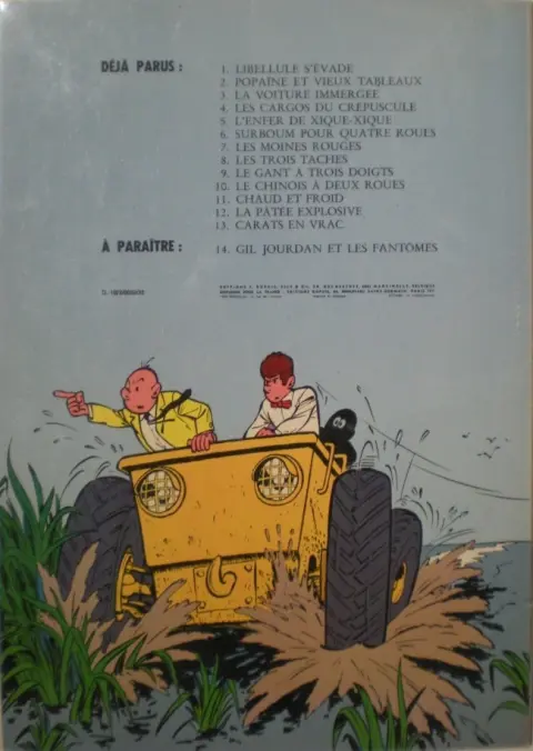 Verso de l'album Gil Jourdan Tome 13 Carats en vrac