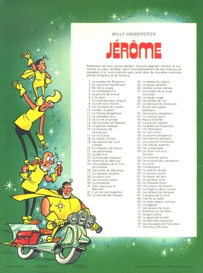 Verso de l'album Jérôme Tome 77 Des momies à Morotari