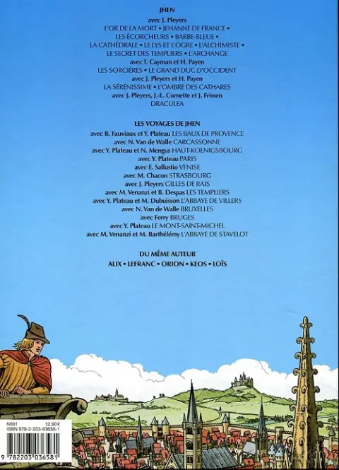 Verso de l'album Les voyages de Jhen Tome 16 Le Vatican