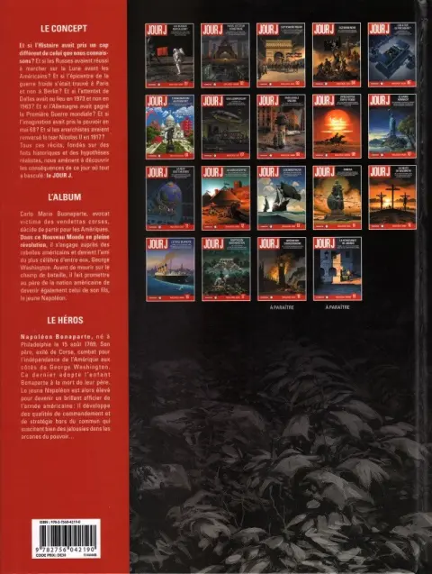 Verso de l'album Jour J Tome 17 Napoléon Washington