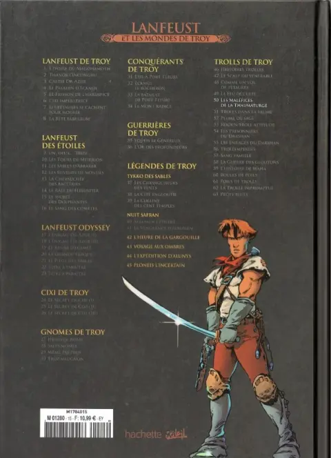 Verso de l'album Lanfeust et les mondes de Troy Tome 50 Trolls de Troy - Les maléfices de la Thaumaturge