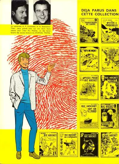 Verso de l'album Ric Hochet Tome 13 Les compagnons du Diable