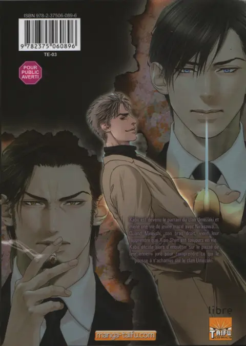 Verso de l'album Bi no Kyoujin 3 Smoke