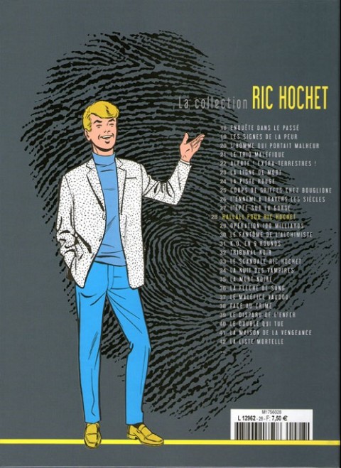 Verso de l'album Ric Hochet La collection Tome 28 Hallali pour Ric Hochet