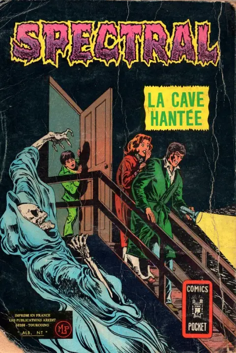 Verso de l'album Spectral La machine du destin / La cave hantée