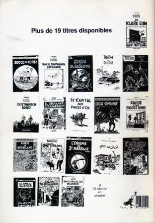 Verso de l'album Tintin Tintin au salvador