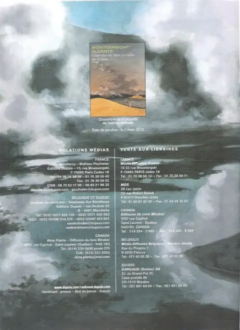 Verso de l'album Clair-obscur dans la vallée de la lune