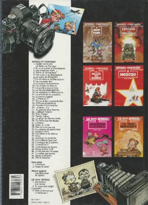 Verso de l'album Spirou et Fantasio Tome 37 Le Réveil du Z