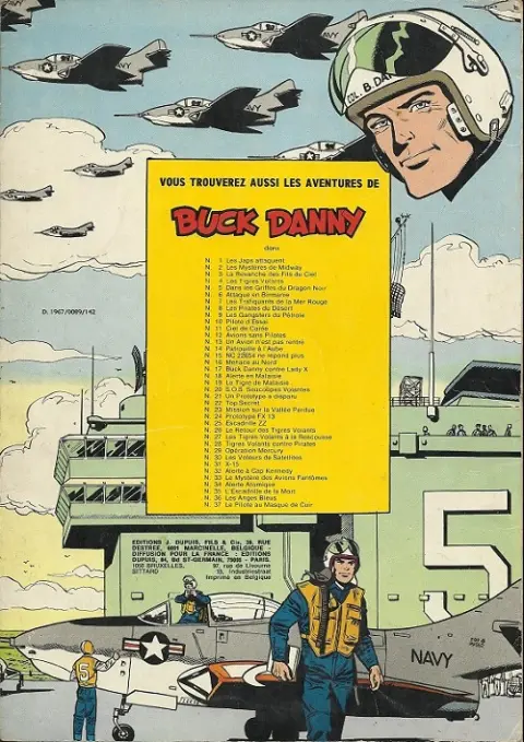 Verso de l'album Buck Danny Tome 34 Alerte atomique