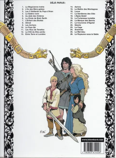 Verso de l'album Thorgal Tome 6 La Chute de Brek Zarith