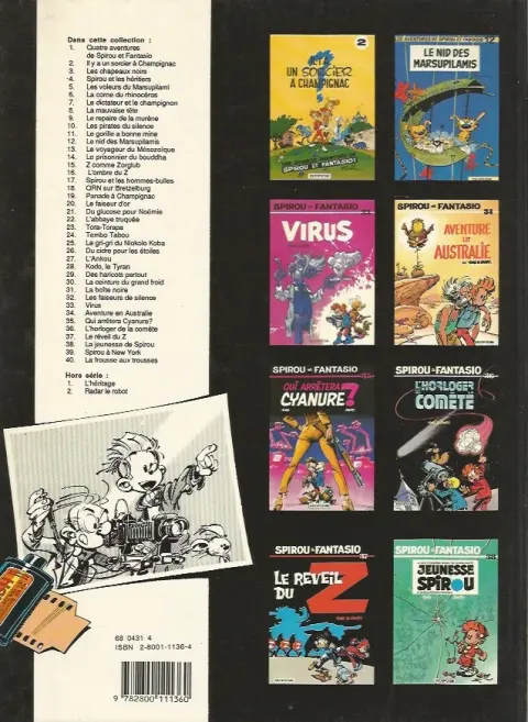 Verso de l'album Spirou et Fantasio Tome 35 Qui arrêtera Cyanure ?