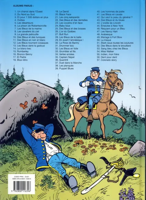 Verso de l'album Les Tuniques Bleues Tome 29 En avant l'amnésique !