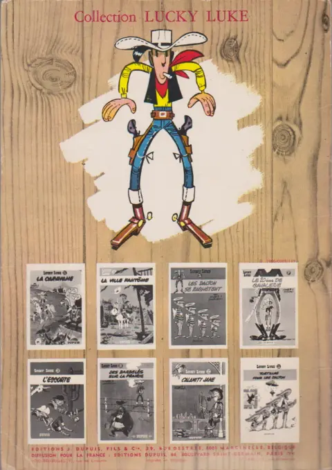Verso de l'album Lucky Luke Tome 14 Ruée sur l'Oklahoma