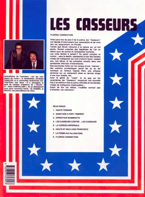 Verso de l'album Les Casseurs Tome 8 Florida connection