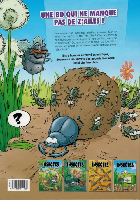 Verso de l'album Les Insectes en bande dessinée 1