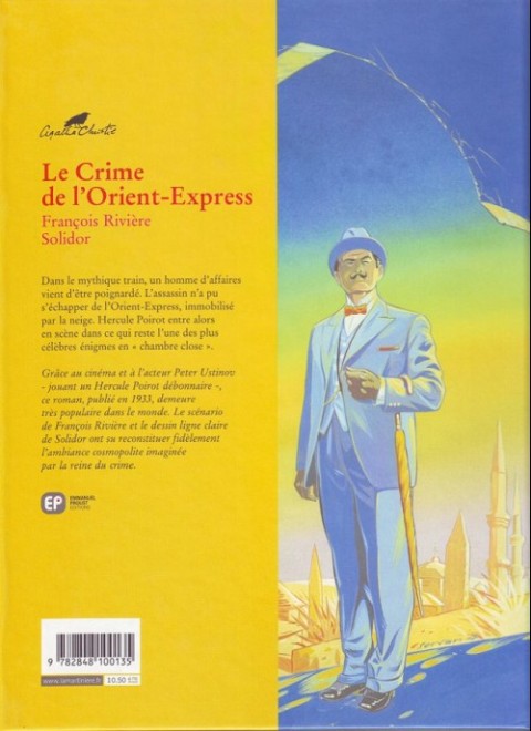 Verso de l'album Agatha Christie Tome 4 Le Crime de l'Orient-Express