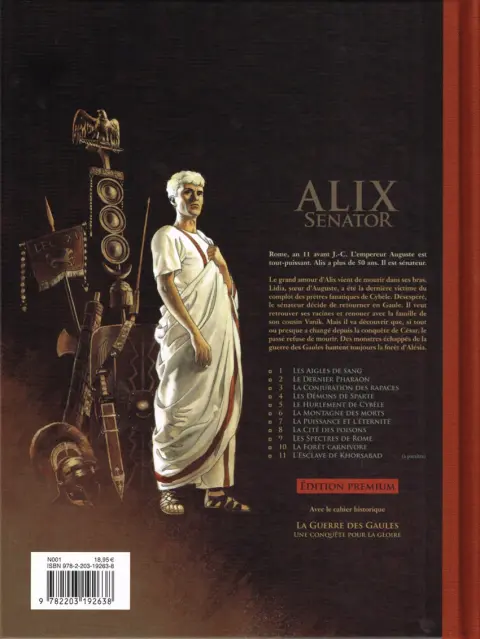 Verso de l'album Alix Senator Tome 10 La Forêt carnivore