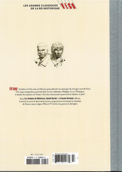 Verso de l'album Les grands Classiques de la BD Historique Vécu - La Collection Tome 48 Les Chemins de Malefosse - Tome XI : Le Feu sur l'eau
