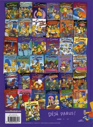 Verso de l'album Les Simpson Tome 38 Le Homer Show