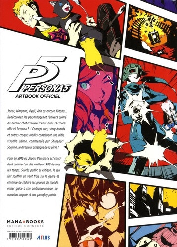 Verso de l'album Persona 5 Artbook officiel