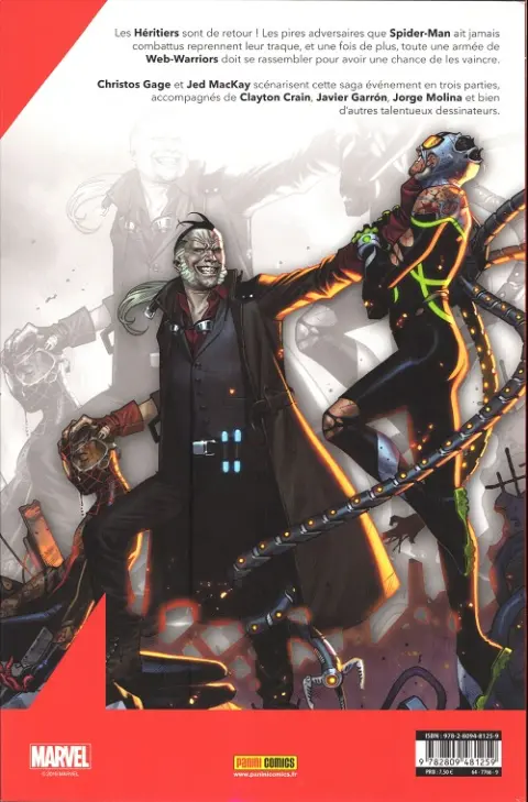 Verso de l'album Spider-geddon 001 Supérieure erreur