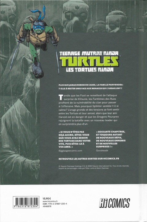 Verso de l'album Teenage Mutant Ninja Turtles - Les Tortues Ninja Tome 12 Chasse aux fantômes